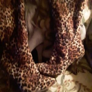 Leopard print boots